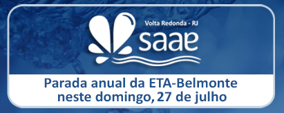 Saae-VR realiza parada anual da ETA-Belmonte neste domingo (27/07)