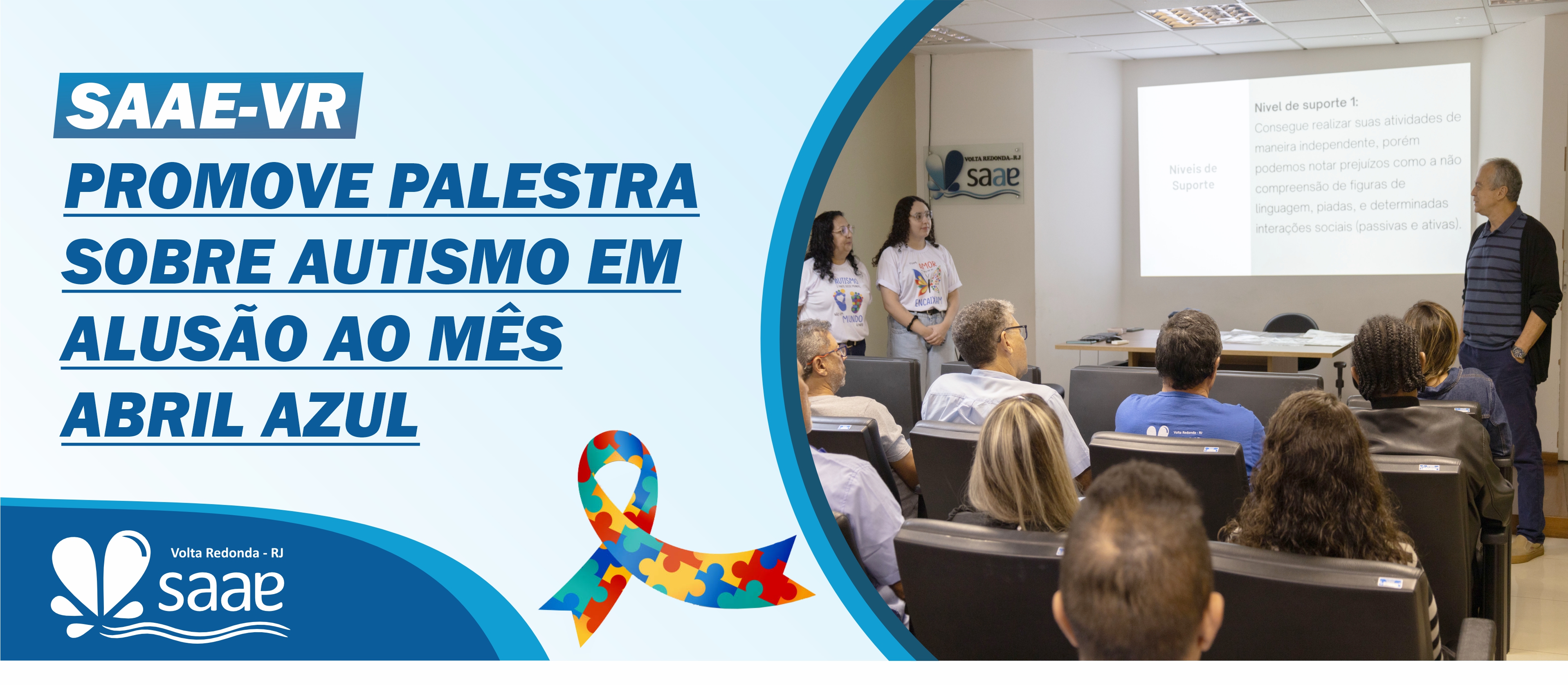 Saae-VR promove palestra sobre autismo em aluso ao ms 'Abril Azul'