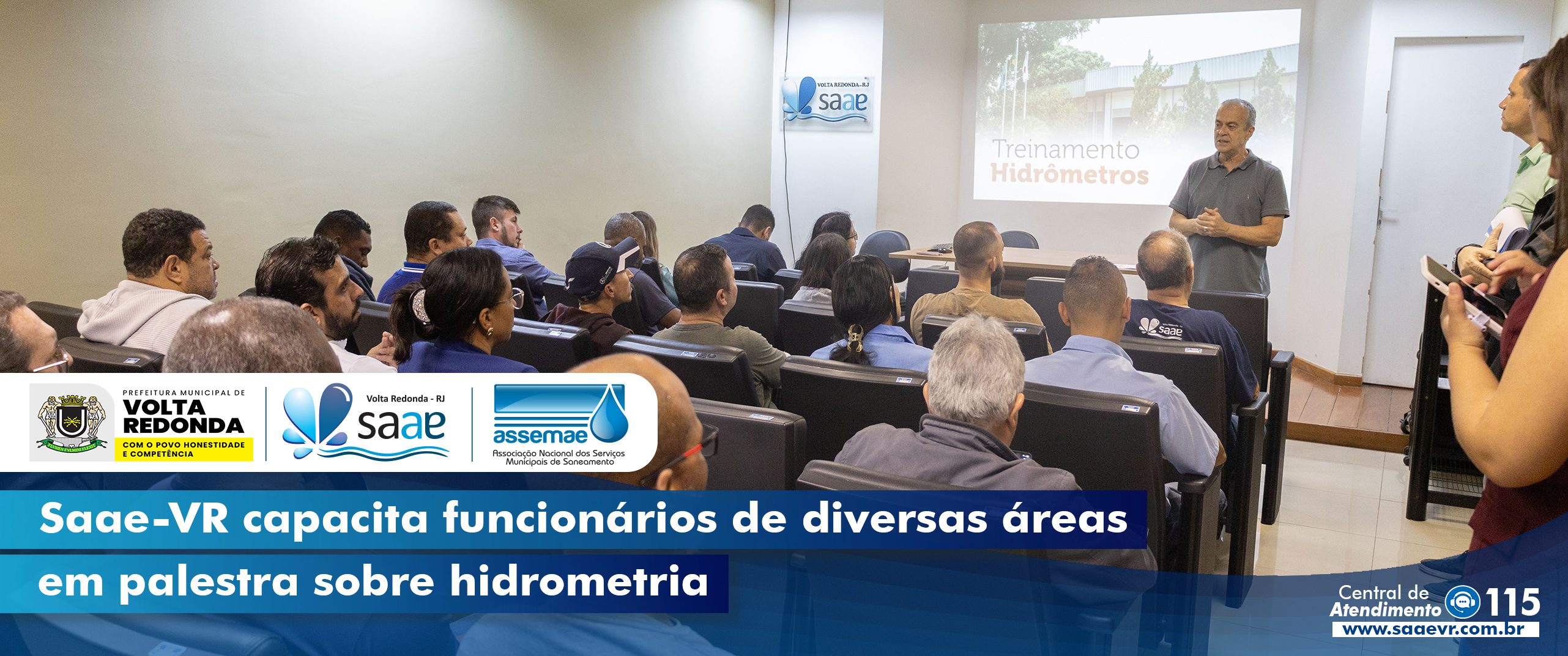 Saae-VR capacita funcion�rios de diversas �reas em palestra sobre hidrometria