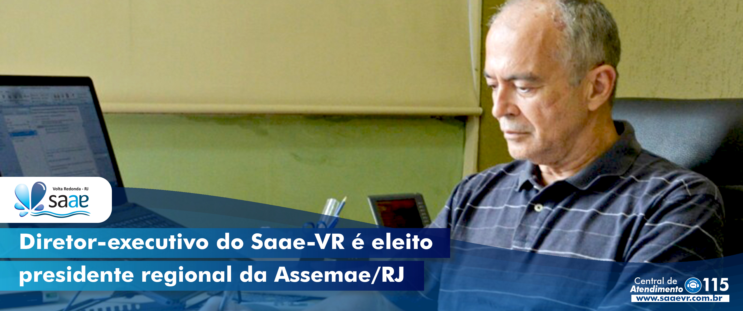 Diretor-executivo do Saae-VR  eleito presidente regional da Assemae-RJ