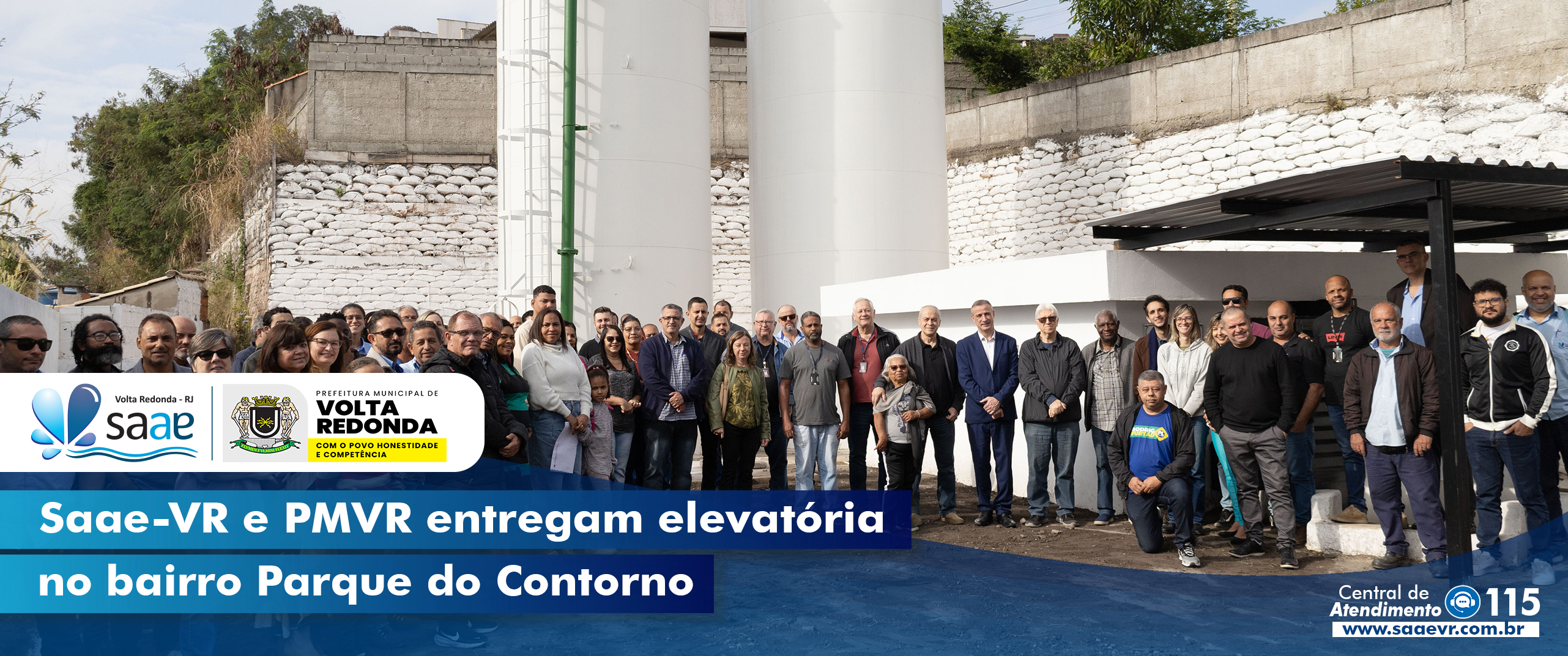 Saae-VR e PMVR entregam elevatria no bairro Parque do Contorno