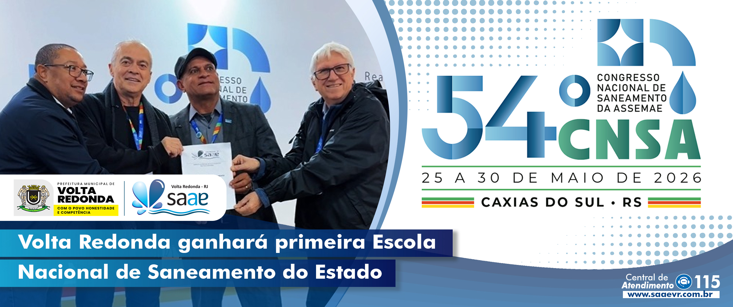 Volta Redonda ganhar� primeira Escola Nacional de Saneamento do Estado